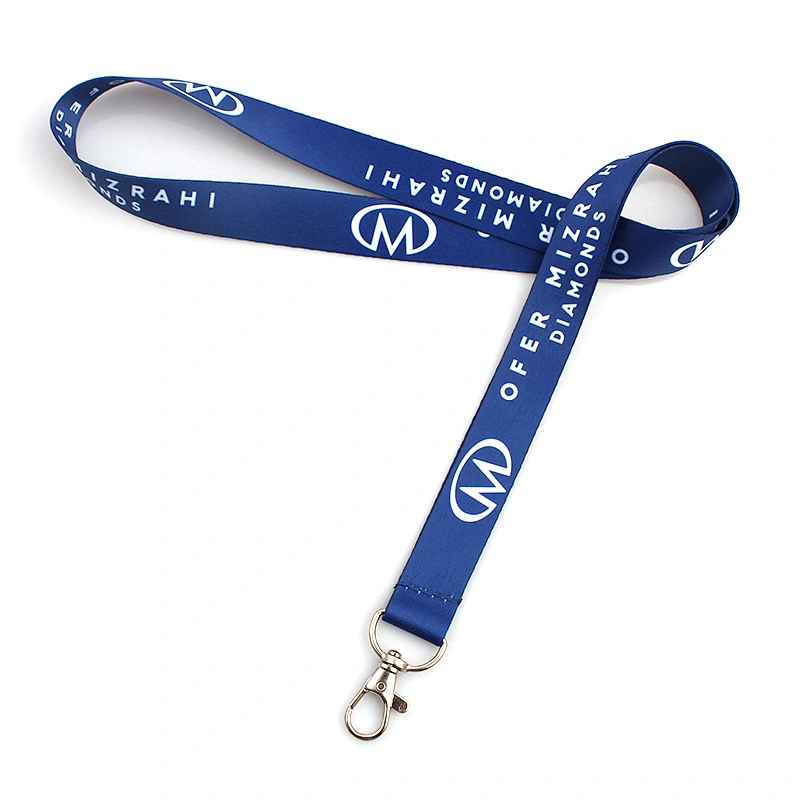 New design custom cheap printed thin lanyards heat press