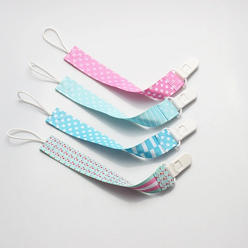 Eco-friendly plastic baby girl pacifier clips dummy holder