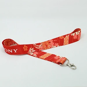 Printed Fashion no Breakaway Safety Lanyards Polyester Neck Strap