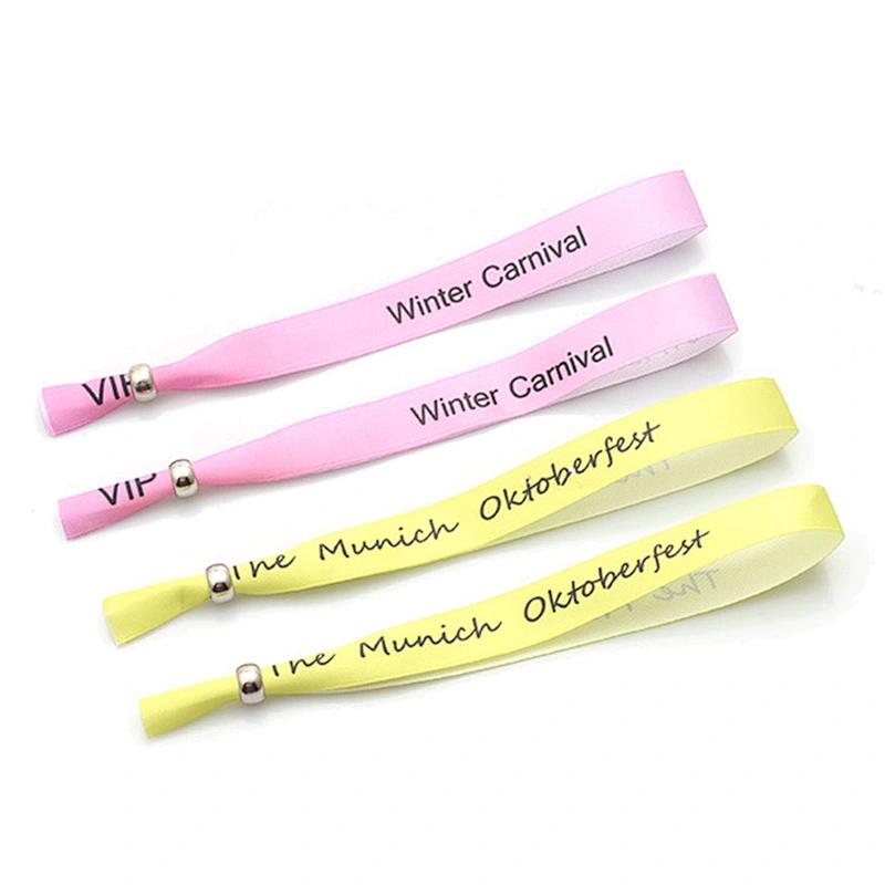 Logo print VIP fabric custom colon cancer wristbands