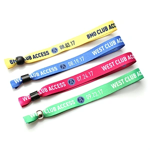 Custom colorful changed sublimation festival wristband