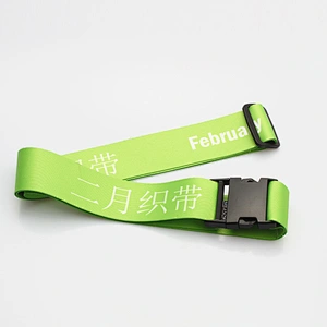 Hot sale polyester custom luggage straps belt with your logo