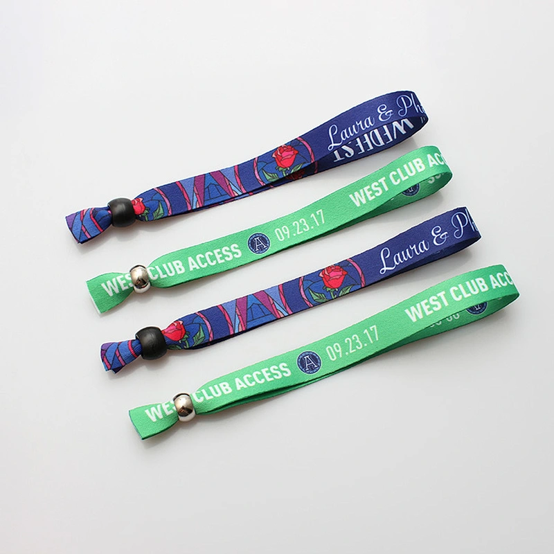 Factory Price Personalized Custom Printing Logo Polyester Wristband