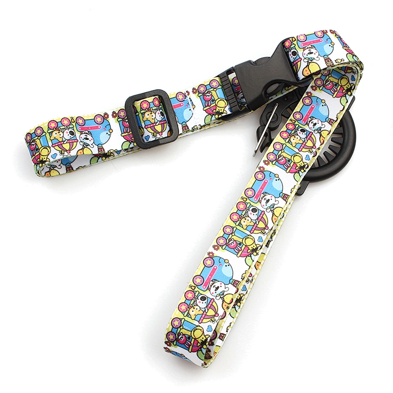 Bottle holders polyester neck lanyard strap with plastic bottle buckle