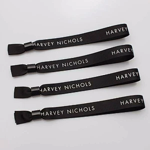 Factory directly selling weave logo polyester rfid wristband