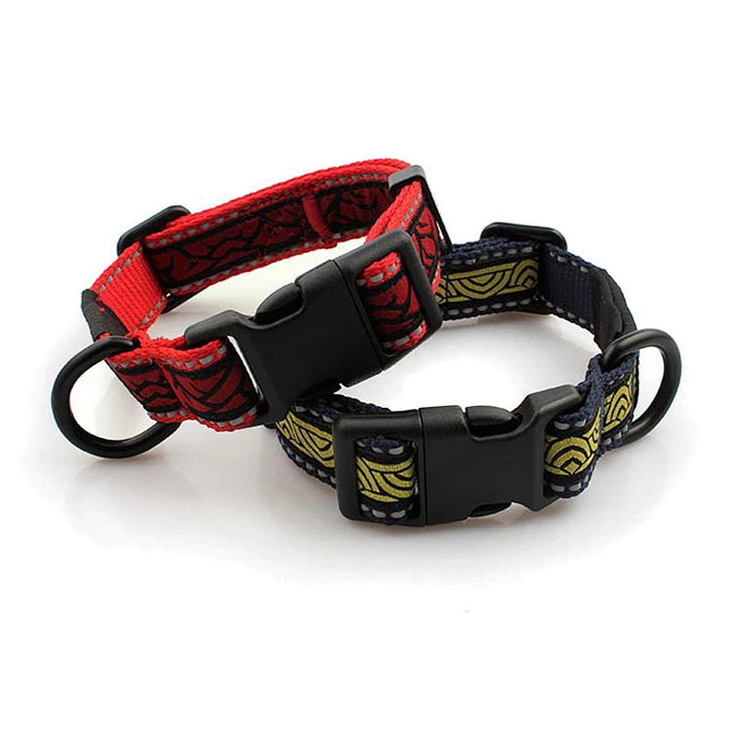 Customized Breakaway Buckle Reflective Polyester Dog Collars