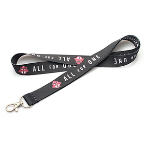 Fashion custom design heated transfer lanyard key chain