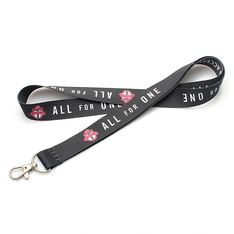Fashion custom design heated transfer lanyard key chain