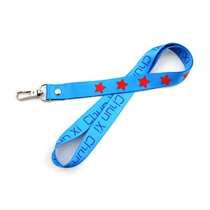 Cheap sublimation printing teacher lanyards no minimum order with metal hook