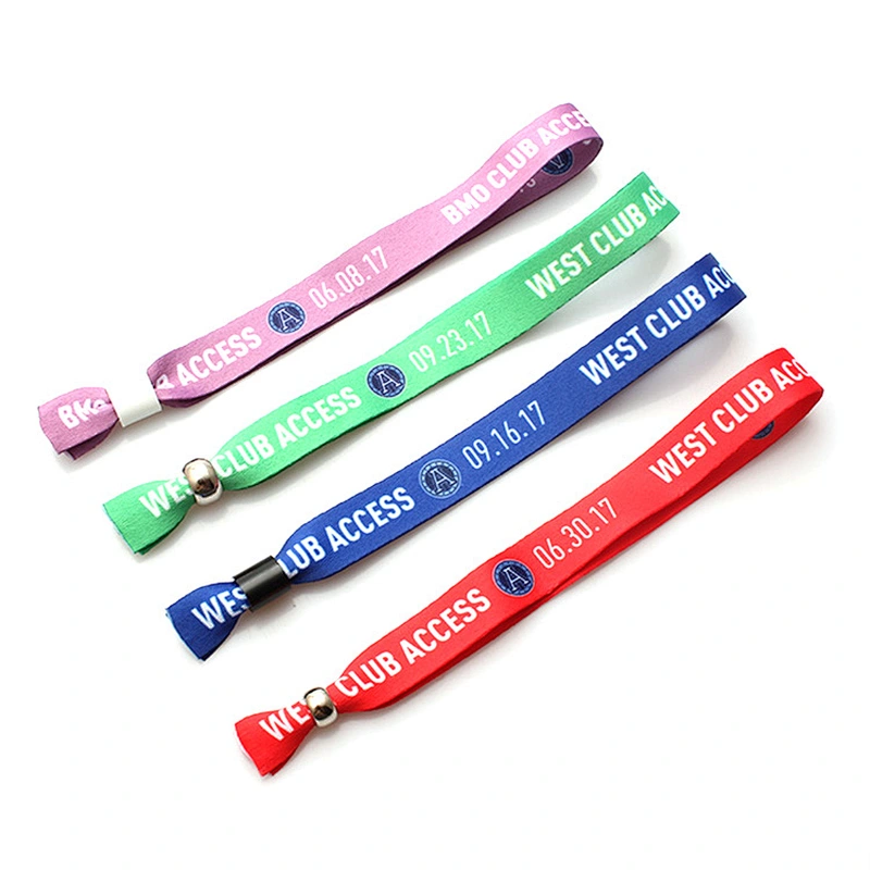 Soft festival beautiful polyester wristbands for decoration