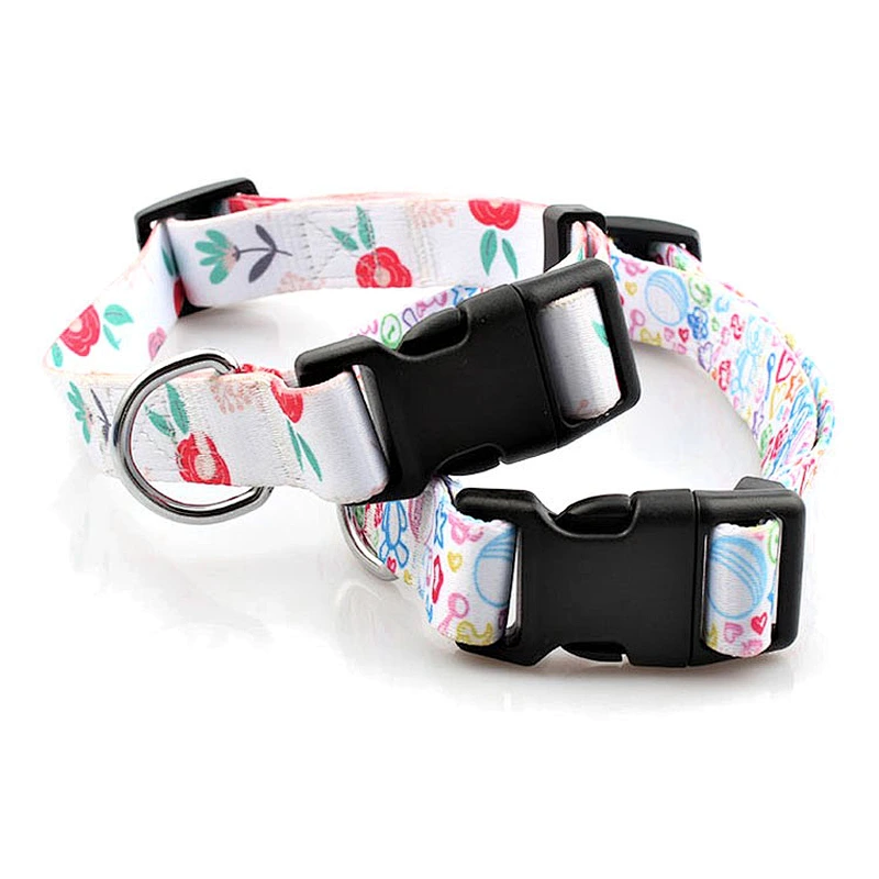 Premium quality adjustable polyester dog collar for training
