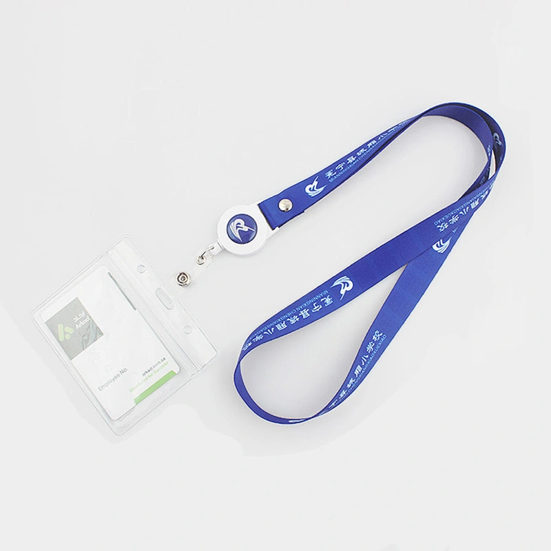 Eco friendly rpet retractable lanyard card holder recycle