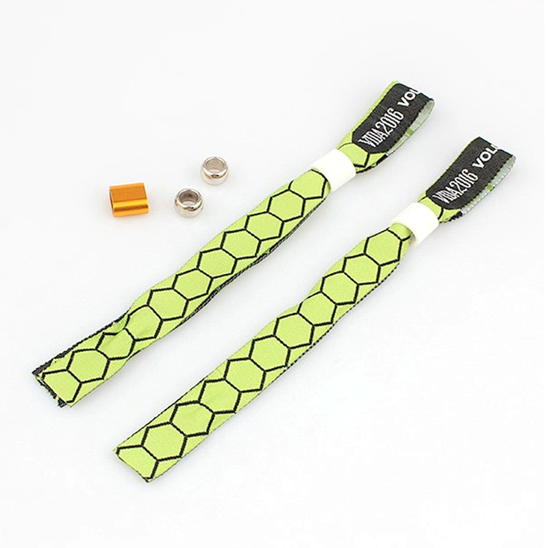 New Products For Friendship Customized Logo Polyester Woven Wristband
