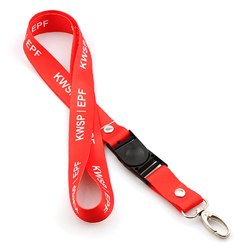 Polyester Material Custom Design Sublimation Printing Retractable Neck Lanyard For Promotions