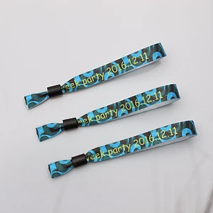Free design satin ribbon wristband friendship bracelets with customized logos