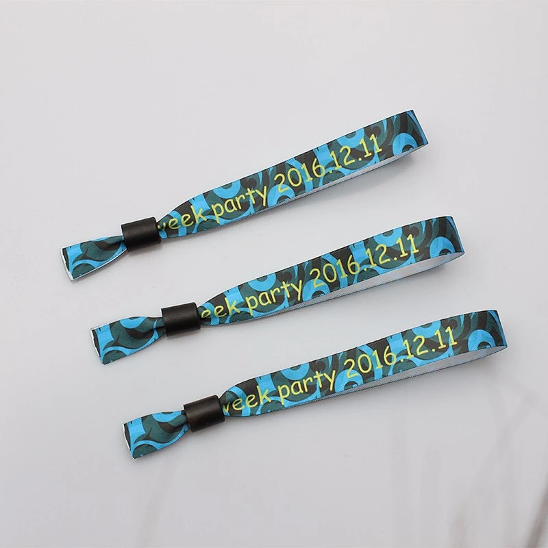 Free design satin ribbon wristband friendship bracelets with customized logos