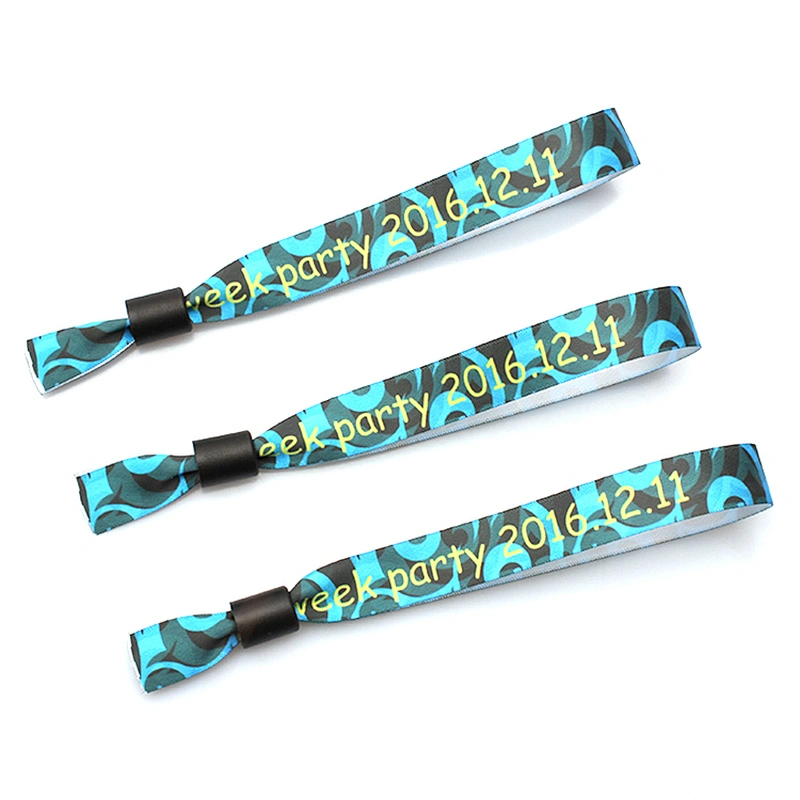Stylish OEM Design Polyester Heat Transfer Printing Ribbon Wristband