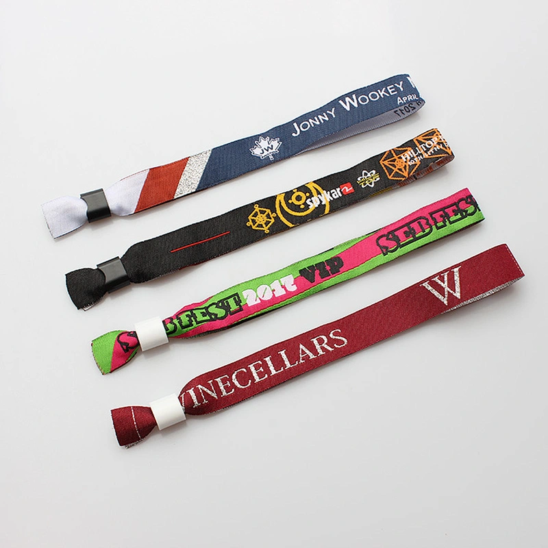 Hot sale one time use custom plastic lock wristband for sport & event