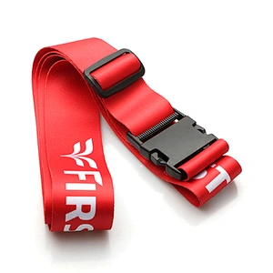 Factory direct sale customized heat transfer luggage belt with adjustable buckle