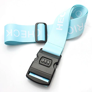Password suitcase secure lock wholesale custom luggage strap with lock