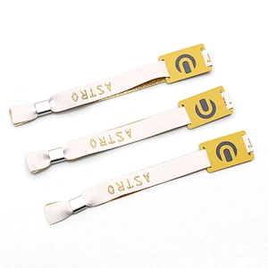 Promotional Custom Design Cheap Polyester Wristband No Minimum Order