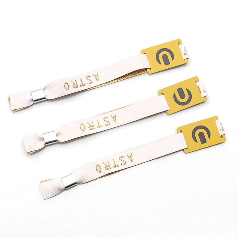 Promotional Custom Design Cheap Polyester Wristband No Minimum Order