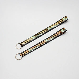 Hot sale colorful custom logo wrist lanyard