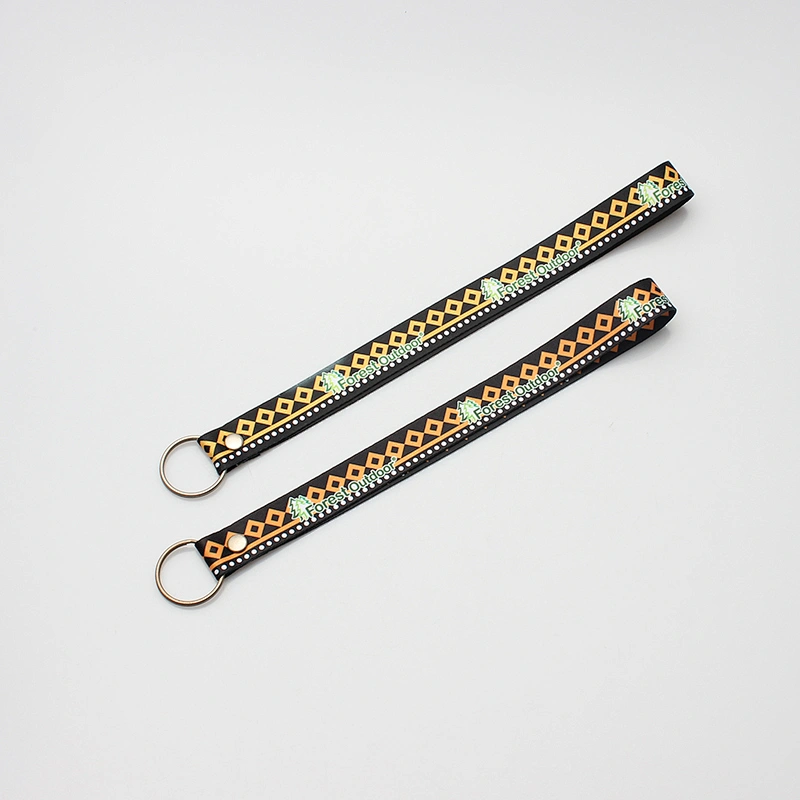 Hot sale colorful custom logo wrist lanyard
