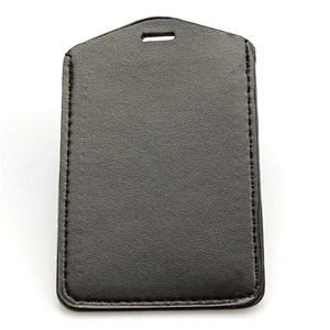 High quality Id card PU badge holder supplier