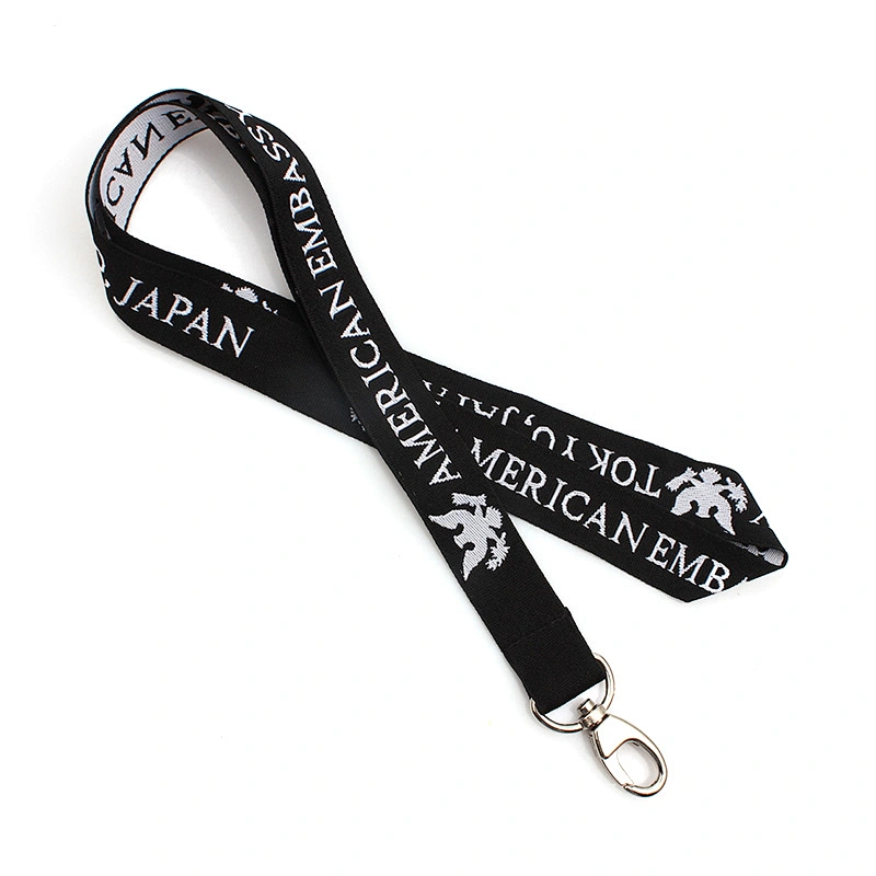 Promotional Cheap Custom Woven Embroidered Lanyard