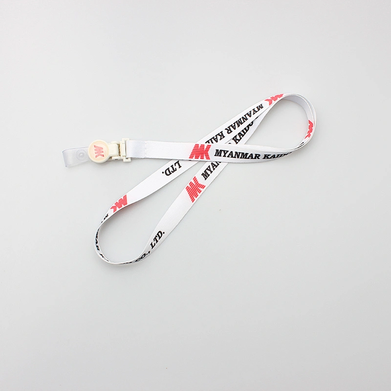 Free Design New Custom Lanyards Supplier Polyester Lanyard Neck Strap with Plastic Hook