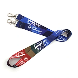 Hot promotional custom design's lanyard with 2 hooks children lanyard