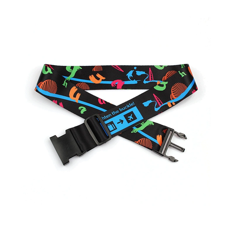 Custom polyester luggage webbing belt for suitcase business trip