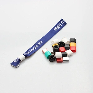 Top-seller concert fabric festival logo custom made color wristbands