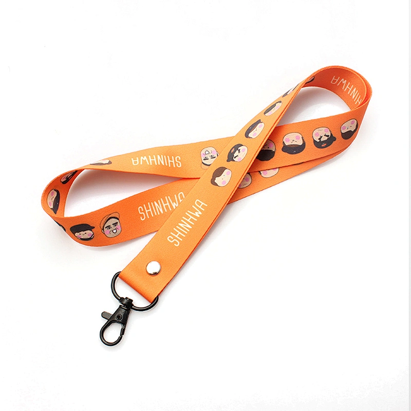 Custom printed polyester neck lanyard for smart phone case