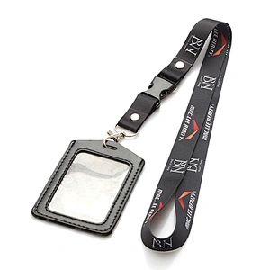 Company and school use custom id card holder necklace polyester lanyard
