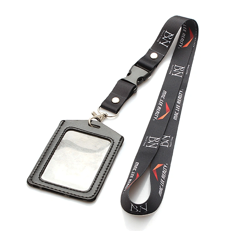 Company and school use custom id card holder necklace polyester lanyard