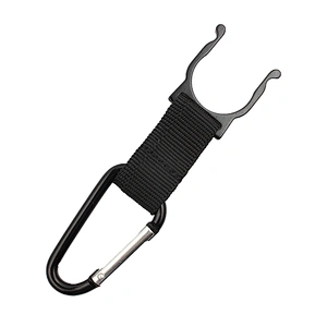 China manufacture nylon water bottle holder short carabiner lanyard