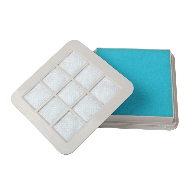 Hot sale high quality 143*143*25mm black washable air filter material for parts Vacuum Cleaner hepa filter FC5225 FC5822 etc.