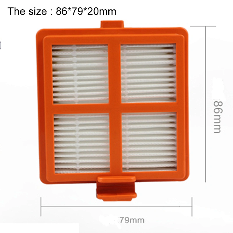 Hot sale high quality 86*79*20mm black washable hepa filter h11 material for Vacuum Cleaner parts air hepa filter M208