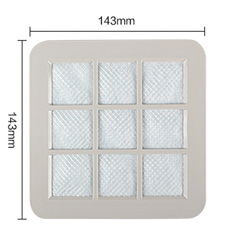 Hot sale high quality 143*143*25mm black washable air filter material for parts Vacuum Cleaner hepa filter FC5225 FC5822 etc.