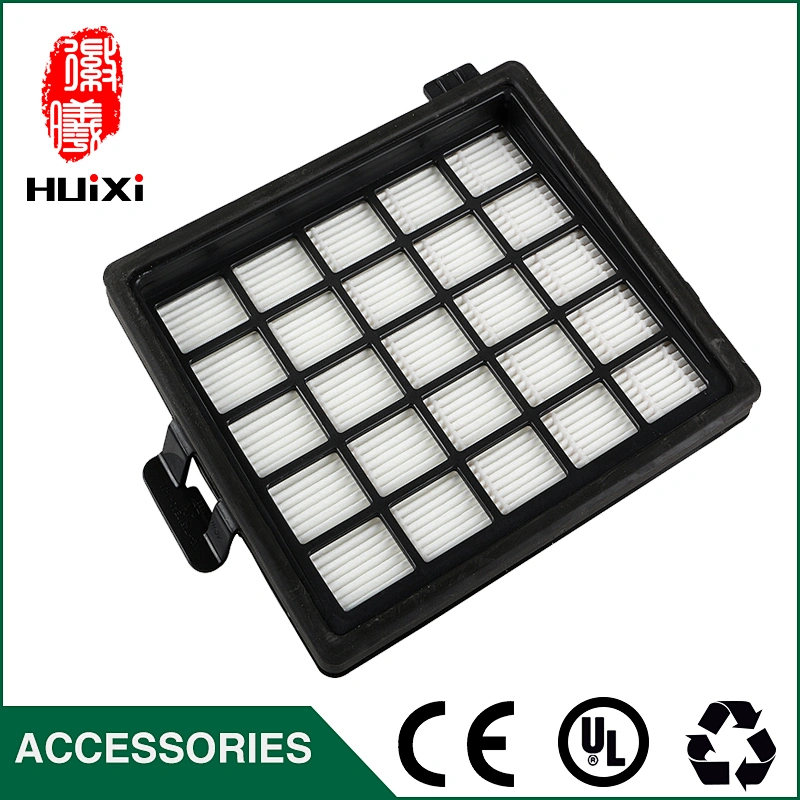 Hot sale high quality 140*125*30mm black washable hepa filter h11 material for Vacuum Cleaner parts hepa filter FC8142 FC8142