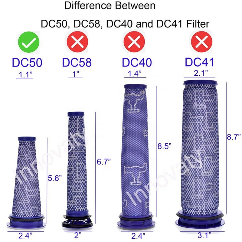Washable Reusable Dysons Dc50 Dc50i Vacuum Cleaner Parts Pre-Motor Filter Compatible Part 965080-01