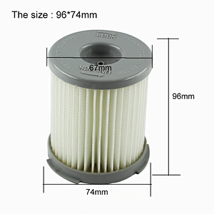 white hepa filter, air filter cartridge of vacuum cleaner parts replacement hepa filter for Z1650 Z1660