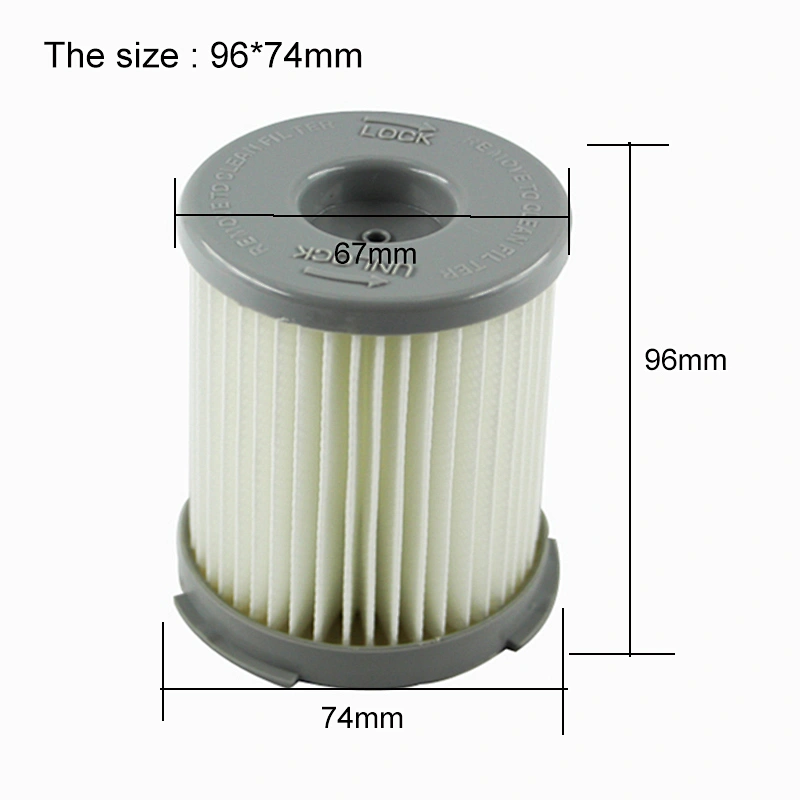 white hepa filter, air filter cartridge of vacuum cleaner parts replacement hepa filter for Z1650 Z1660