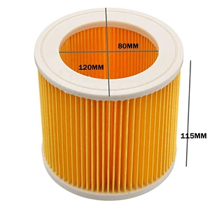 Vacuum Cleaner Dust Filter Cartridge Hepa Filter For Karchers Mv2 Wd2.200 Wd3.500 A2504 A2654 Part 6.414-552.0