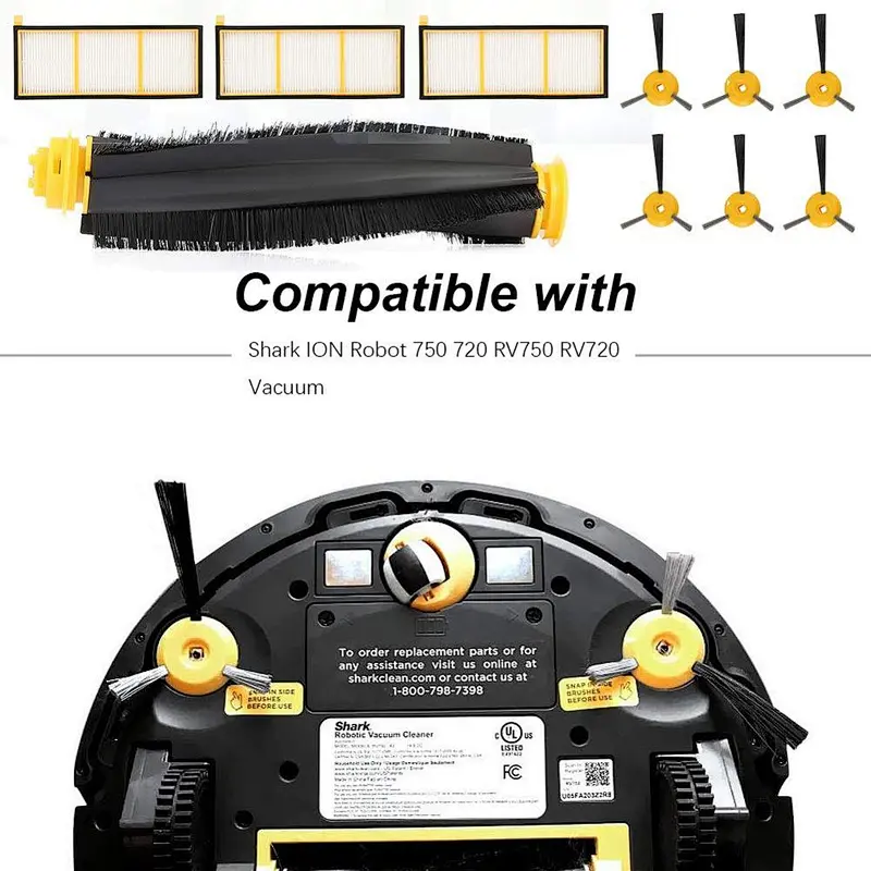 Roller Main Brush Fits Shark Ion Robot Vacuum Cleaner RV700 RV720 RV750 RV750C & RV755 Models