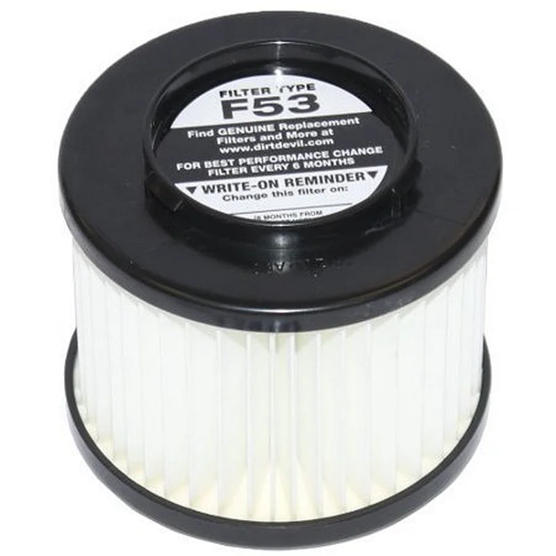 Dirt Devil Vacuum Cleaner Bagless Uprights Hepa Genuine Filter Style F-53 Replacement Part #304307001