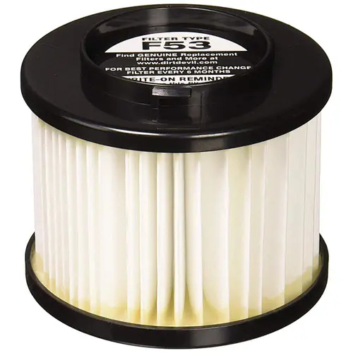 Dirt Devil Vacuum Cleaner Bagless Uprights Hepa Genuine Filter Style F-53 Replacement Part #304307001