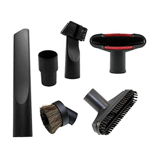 Universal Vacuum Attachments Accessories Cleaning Kit Brush Nozzle Crevice Tool for 1 1/4 inch& 1 3/8 inch Standard Hose 6pcs